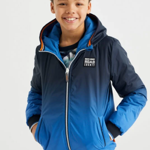 Jongens Reversible Bomberjack met Capuchon – Blauw Kleurverloop | Kinderen