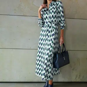 Overhemdjurk met dessin - Geometrisch patroon | Stijlvol & Trendy